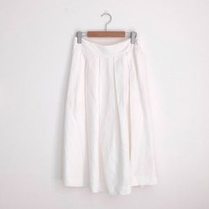 Wilfred Narrateur linen midi skirt in white